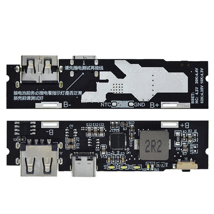 18W PD Fast Charge Module QC3.0 USB-A Output Synchronous Boost for Multiple Devices With Indicator