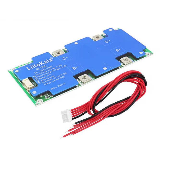 LiitoKala 4S 12V 100A BMS LiFePO4 Battery Protection Board Balanced Charging Lithium Iron Phosphate Battery Management System