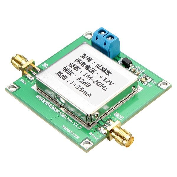 DC 12V 1M-2000MHz 2Ghz 32dB Broadband RF Low Noise Amplifier Module