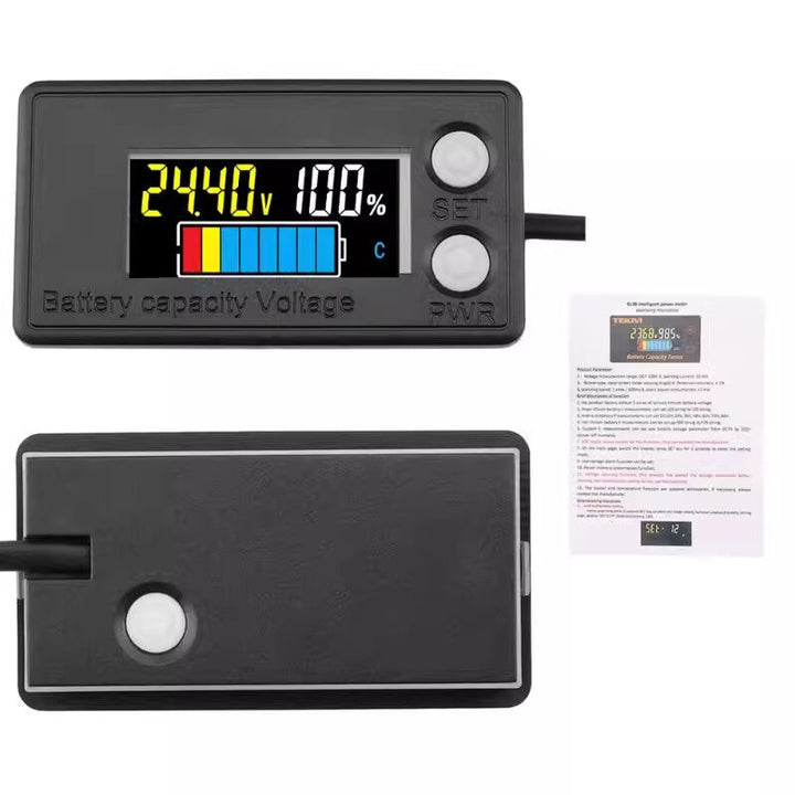 DC7-100V Waterproof LCD Digital Battery Capacity Indicator Intelligent Voltmeter Car Motorcycle Voltage Meter Battery Tester