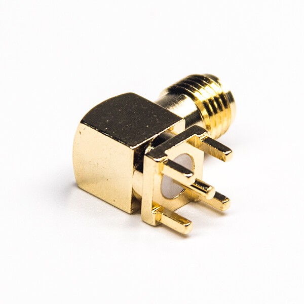 RF Coaxial connector Standard SMA Jack Right Angle Solder Type for PCB mount