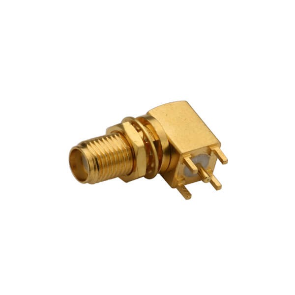 RF Coaxial connector Standard SMA Jack Right Angle Solder Type for PCB mount