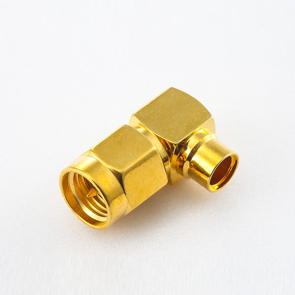 RF Coaxial connector Standard SMA Plug Right Angle Solder Type for  Cable