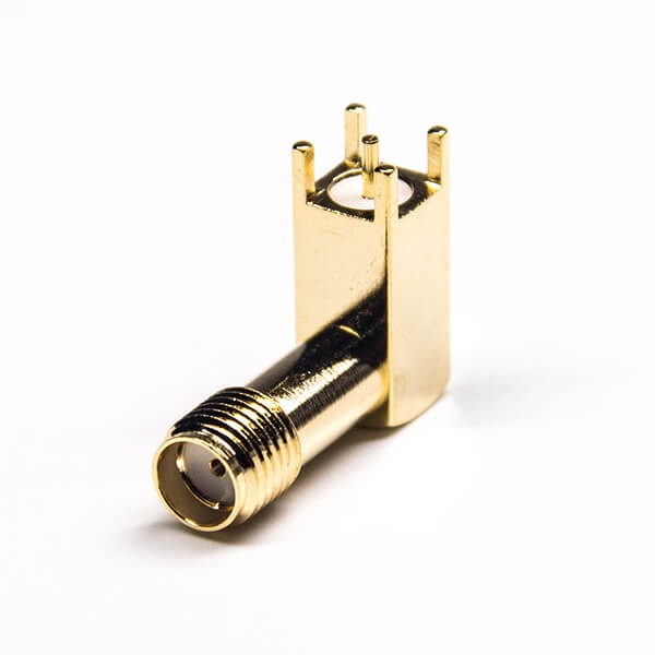 RF Coaxial connector Standard SMA Jack Right Angle Solder Type for PCB mount