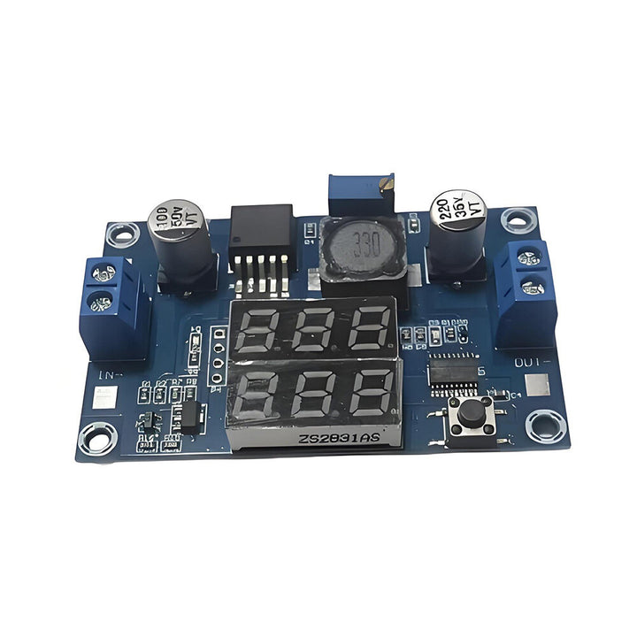 LM2596 XL4015 5A 3A Voltage Current Dual Digital Display Buck Converter 2.5-35V Input 1.25-35V Output High Efficiency Voltage Regulator Module