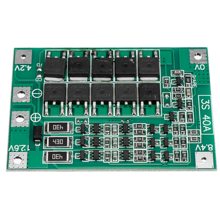 BMS 3S 40A 18650 Lithium Battery Charger Protection Board 11.1V 12.6V PCB for Drill Motor with Balance