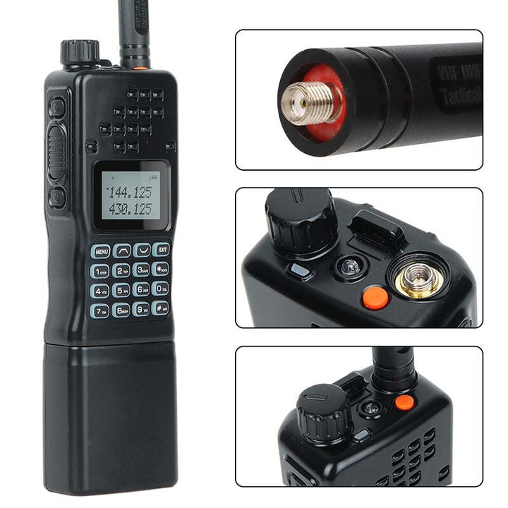 Baofeng AR-152 10W VHF UHF Dual Band Walkie Talkie 12000mAh IP54 Waterproof High Power Portable Tactical Game Handheld Two-way Radio European Standard