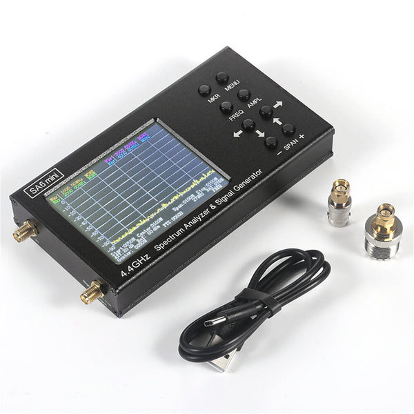 SA6 Mini Portable Spectrum Analyzer Wi-Fi CDMA Lab 35-4400Mhz Signal Test Signal Generator