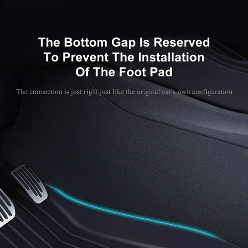 For Tesla Model Y 2pcs / Set Car Center Console Inside Leather Anti-kick Pad