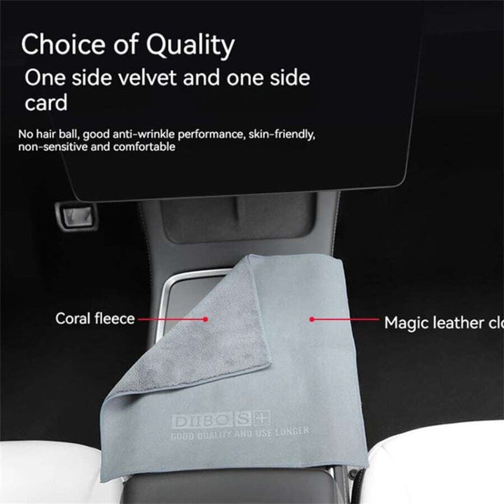 For Tesla General Car Microfiber Towel Cleaning Rag, Style: With LOGO, Size: 30 x 30cm