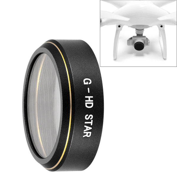 HD Drone Star Effect 6-Point Lens Filter for DJI Phantom 4 Pro, Star