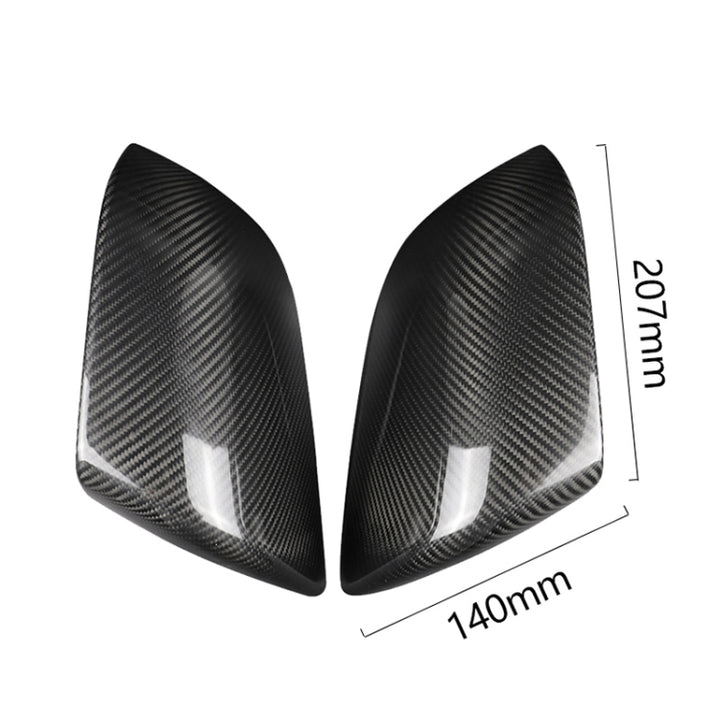 2 PCS Car Carbon Fiber Rearview Mirror Shells for Tesla Model 3