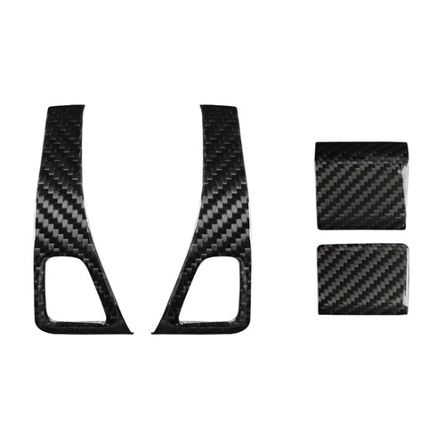 14 PCS Car Carbon Fiber Window Lift Panel Decorative Sticker for Tesla Model 3, Suitable For Left Driving