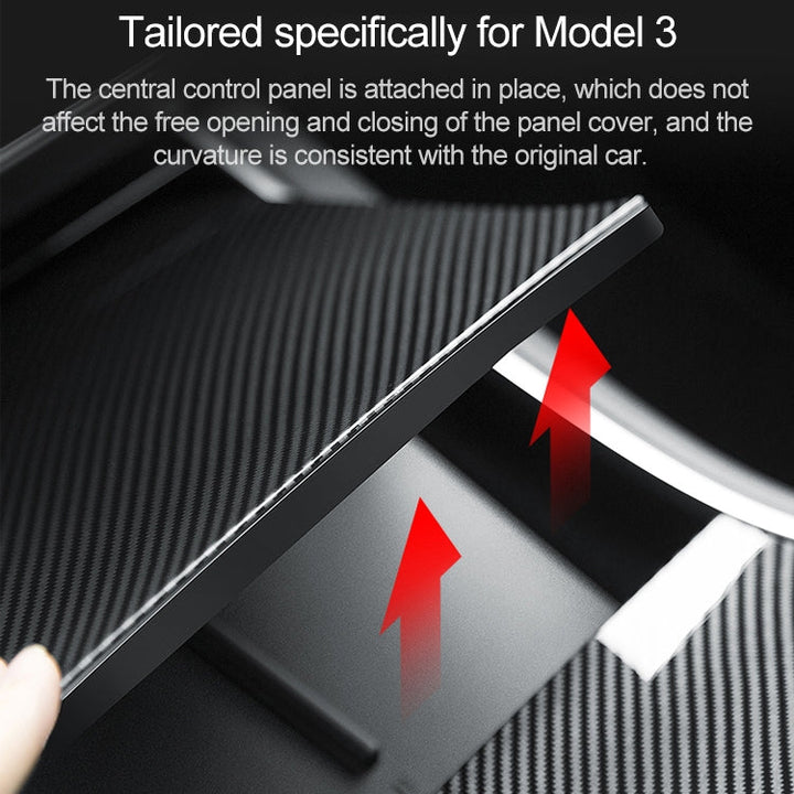 Car Central Control Panel Film Scratch-proof PVC Decorative Sticker for Tesla Model 3 before 2021