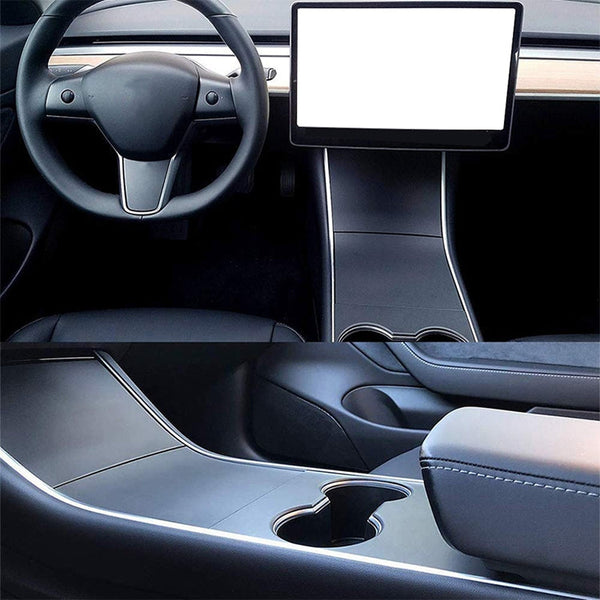 Car Central Control Panel Film Scratch-proof PVC Decorative Sticker for Tesla Model 3 before 2021