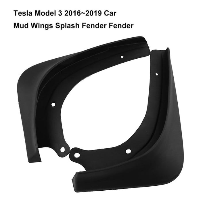 4 PCS Car Front and Rear Wheel Mudguards Fender Guard for Tesla Model 3 2016-2019