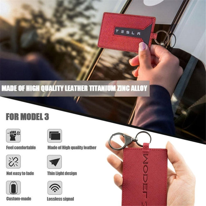 Portable Car Key Card Cover Case for Tesla Model 3