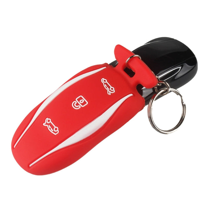 Car Silicone All-inclusive Key Cover Key Case for Tesla Model 3 / S / Y