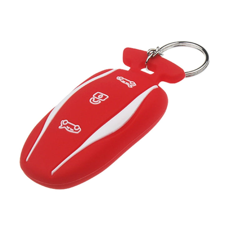 Car Silicone All-inclusive Key Cover Key Case for Tesla Model 3 / S / Y