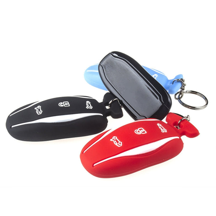 Car Silicone All-inclusive Key Cover Key Case for Tesla Model 3 / S / Y