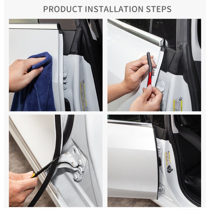 Car Rubber Door Seal Strip Door Noise Insulation for Tesla Model 3 / S