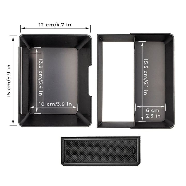 Car Double Layer Storage Box for Tesla Model 3/Y before 2021