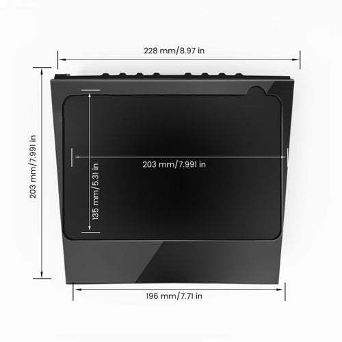 Car Tablet Holder for iPad Mini 4 / 5 Bracket Fixed Base for Tesla Model 3/Y before 2021, Left Driving