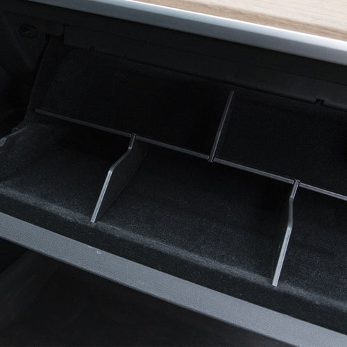 Vice Driver Hand Box Partition Glove Storage Box Layered Sorting Board for Tesla Model 3