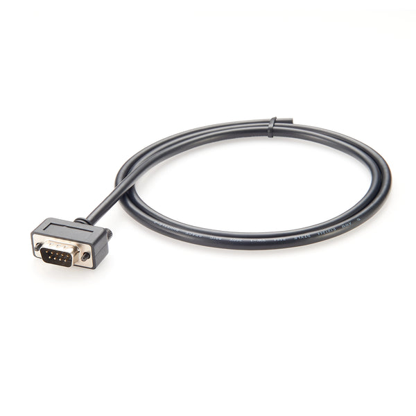 DB9 Male&Female Single Ended 1 Meter Low Profile RS232 Serial Cable180 degree