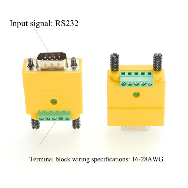 DB9 Male&Female RS232 to RS485 RS422 Adapter Converter DB9 RS232 to RS485 RS422 converter Serial port converter-1 Pcs