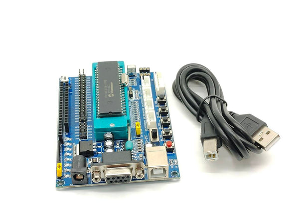 DC 12V PIC16F877A PIC Minimum System Development Board Emulator JTAG ICSP Program Minimum System Microcontroller Module