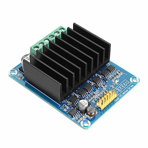 DC 5-12V 30A PWM Dual Channel Motor Control Module H Bridge Motor Drive Controller Board DHB-1A Reversible Control PWM Speed Control