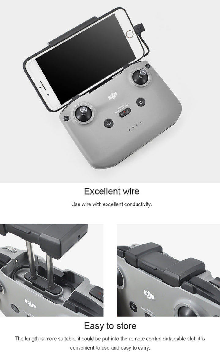 STARTRC ForDJIMavic Air 2 Type-C / USB-C to 8 Pin Dual-way Transmission Data Dedicated Connect Cable, Length: 16cm