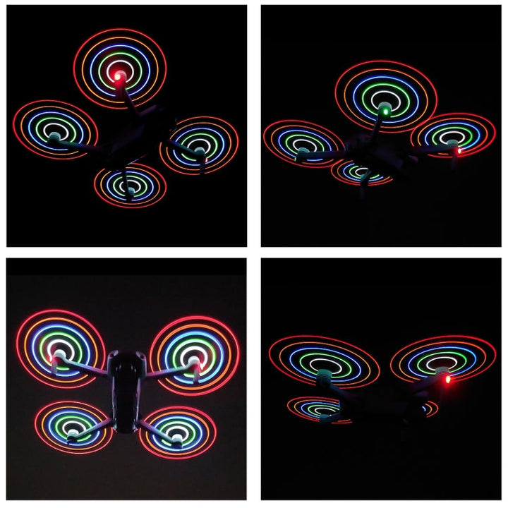 STARTRC 1 Pair Foldable Color LED Flash Lamp 7238 Low Noise Propellers forDJIMavic Air 2