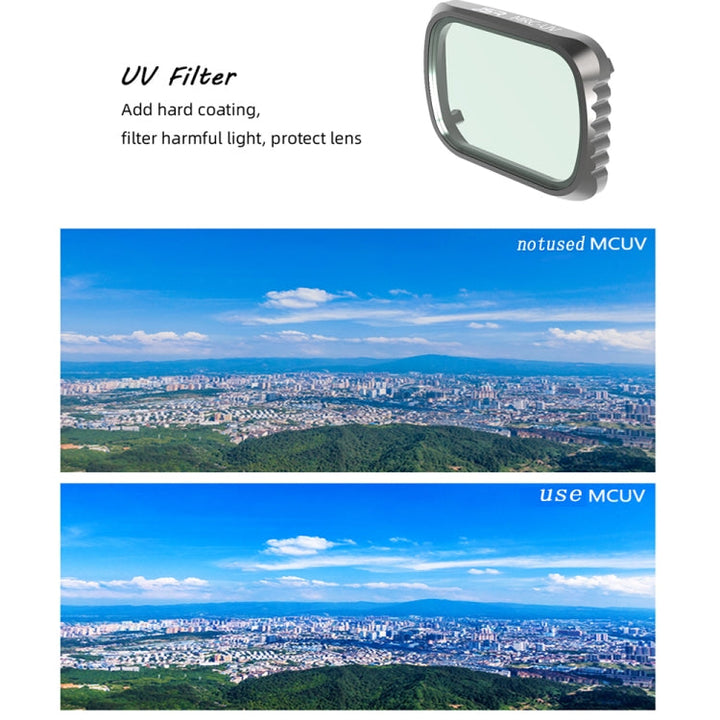 JSR KS MCUV Lens Filter forDJIAir 2S, Aluminum Frame