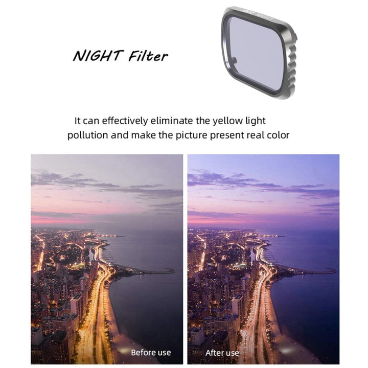 JSR KS NIGHT Light Pollution Reduction Lens Filter forDJIAir 2S, Aluminum Frame