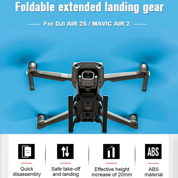 STARTRC 1109521 forDJIMavic Air 2 / AIR 2S Foldable Quick Release Anti-collision Landing Gear Height Extender Holder