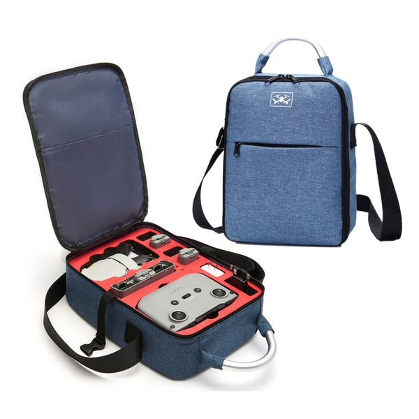 For DJI Mini 2 SE Shockproof Single Shoulder Storage Carrying Case Box Bag, Size: 30 x 22 x 10cm, Blue