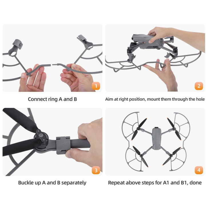 ForDJIAir 3 Sunnylife KC680 Drone Propeller Protective Guard Anti-collision Ring