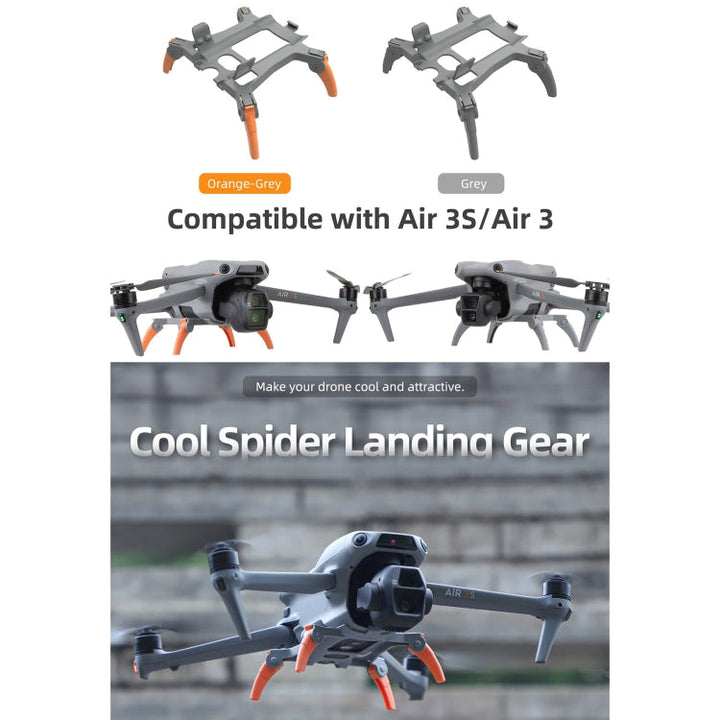 ForDJIAir 3S / 3 Sunnylife Landing Gear Extensions Heightened Spider Gears Support Leg