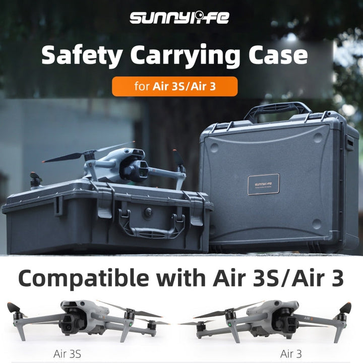 ForDJIAir 3S / 3 Sunnylife Safety Carrying Case Large Capacity Waterproof Shock-proof Hard Travel Case