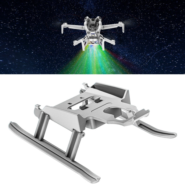 For DJI Mini 4 Pro STARTRC LED Light Folding Heightened Landing Gear Training Rack, For DJI Mini 4 Pro LED Light