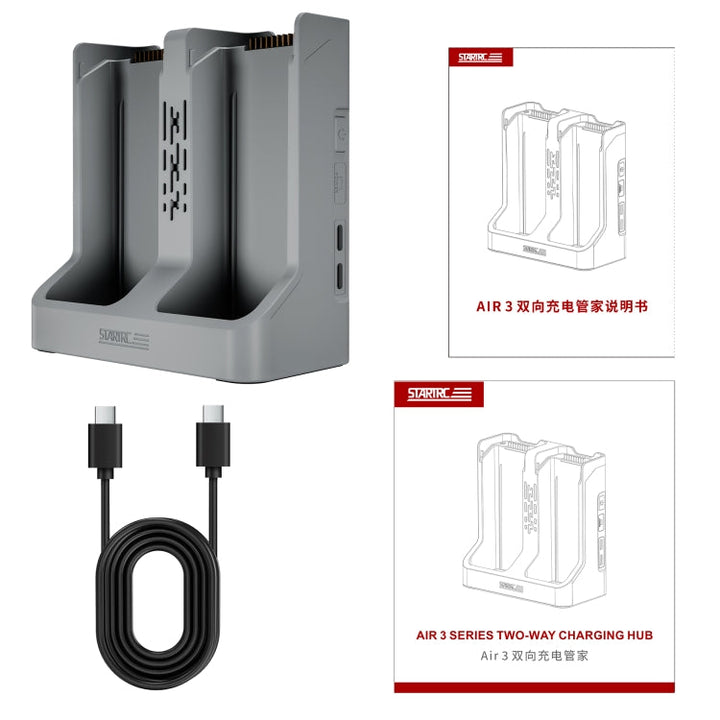 ForDJIAir 3S / 3 Two-way Charging Butler Battery Charger