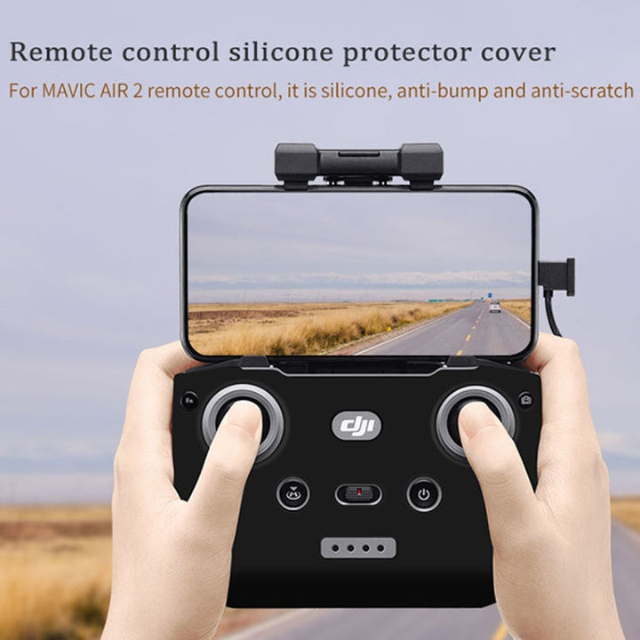 STARTRC ForDJIMavic Air 2 / Air 2S 3 In 1 Remote Control Sunshade Metal Joystick Silicone Protective Cover Set