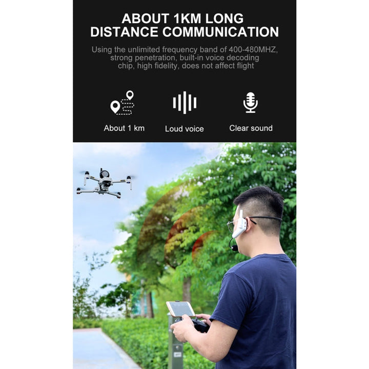 ForDJIMavic Series / Mavic Air 2 Long-distance Interference-free Loudspeaker Drone High-altitude Megaphone with Headset Transmission Alarm Speaker