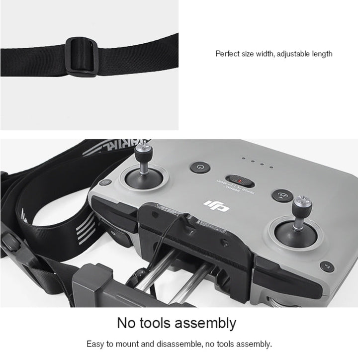 STARTRC ForDJIMavic Air 2 Remote Control Anti-lost Anti-fall Neck Strap Holder Lanyard with Buckle Set