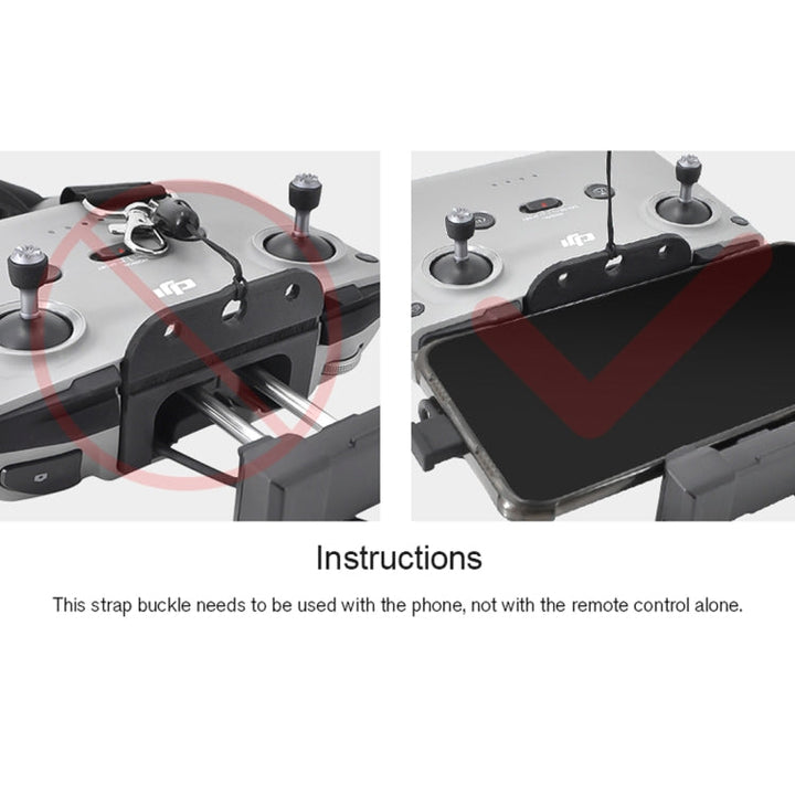 STARTRC ForDJIMavic Air 2 Remote Control Anti-lost Anti-fall Neck Strap Holder Lanyard with Buckle Set