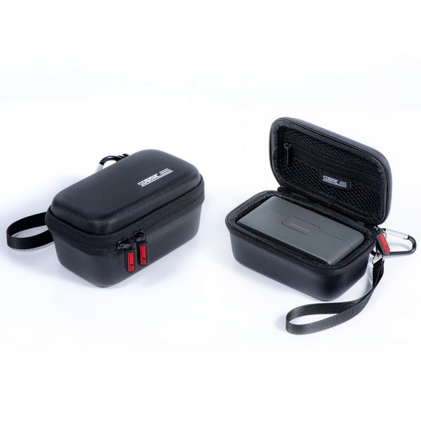 For DJI MIC 2 STARTRC Diamond Texture PU Portable Carry Case with Carabiner & Strap, For DJI MIC 2