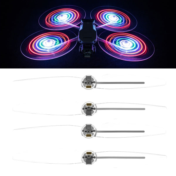 For DJI Mavic 3 Pro STARTRC Pair Color LED Flash Lamp Low Noise Propellers, For DJI Mavic 3 Pro