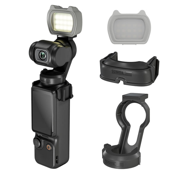 For DJI Pocket 3 STARTRC Cat-ears Magnetic Fill Light  with Holder Clip Kit, Fill Light with Holder Clip
